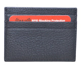 Touro Signature Leather Wallets Pebble Grain Credit Case