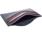 Touro Signature Leather Wallets Pebble Grain Credit Case