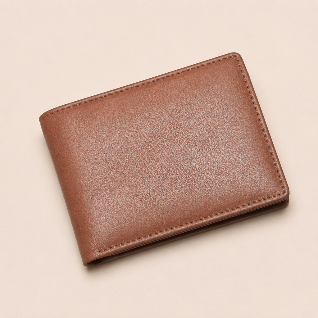 Touro RFID Pebble Grain Leather ID Bifold Wallet