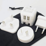 Universal Travel Adaptor Kit - Dual USB | US / EU / GB / AU / CH / HK